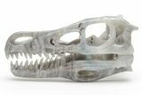 Carved Labradorite Dinosaur Skull #218495-1